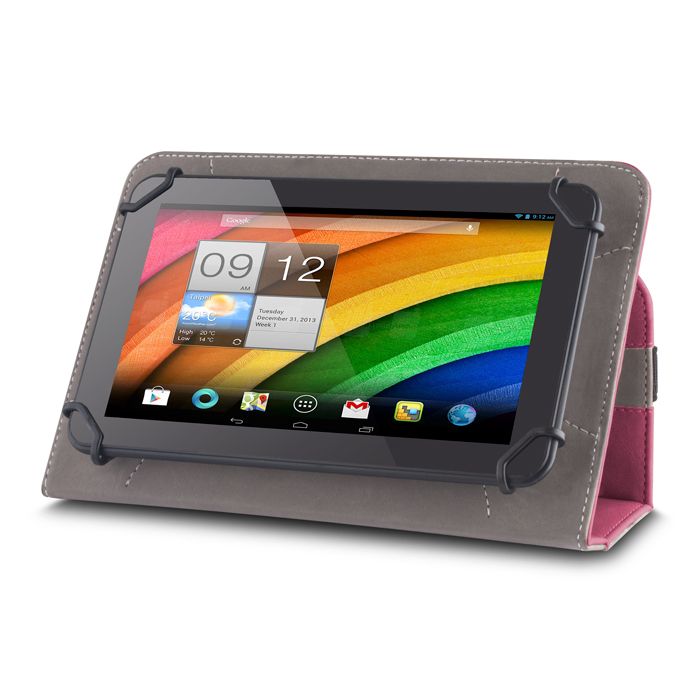 Uniwersalne etui Fantasia - tablet 7-8''(L21,5 x W15 cm) różowe