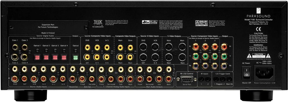 Предварительный AV процессорный усилитель Parasound Model 7100