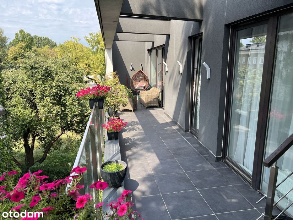 Apartament na Saskiej Kępie | Taras 25 m2 | Wys. 3m | Stadion Narodowy