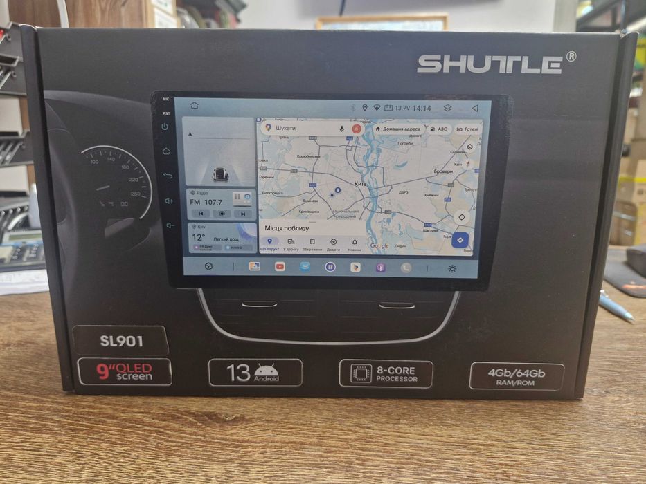 Автомагнітола SHUTTLE SL901 (дисплей 9 дюймів)