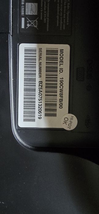 PHILIPS monitor panoramiczny 19" LCD  CW190CW8FB/00