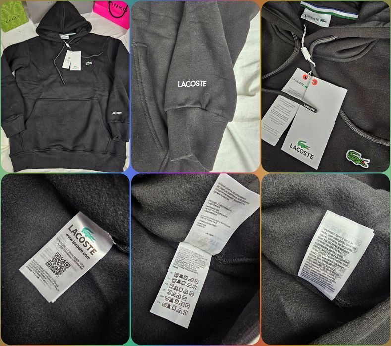 Bluza męska kaptur Lacoste maly znaczek Ralph Lauren karl