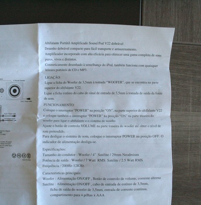 Colunas Sound Pod Designer Vision com subwoofer para ipod, iphone, mp364584399414403123