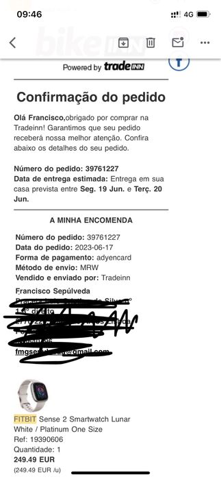 Relógio desportivo Fitbit Sense 2