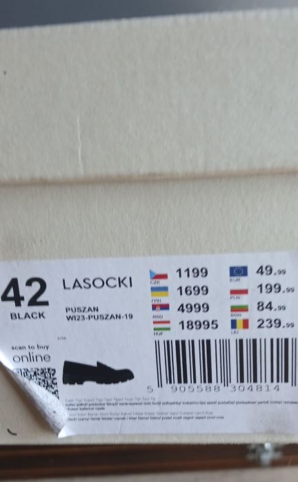 Buty damskie Lasocki loafersy 42