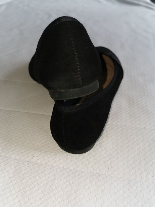 Baleriny nowe czarne r 37 wkładka 24 cm