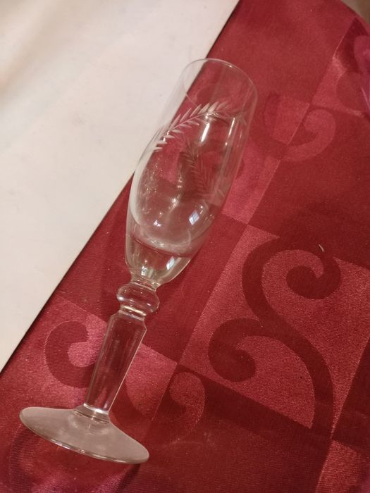 6 flutes de champanhe vintage