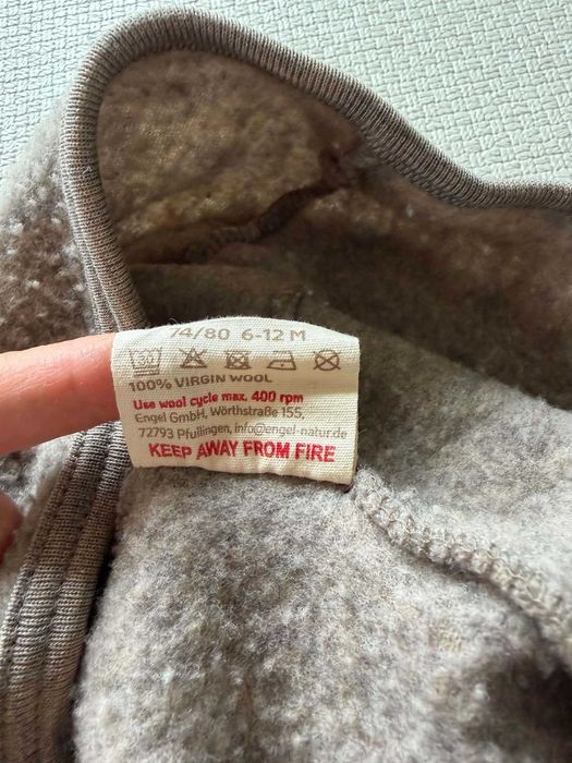 Kombinezon Engel z wełny merino 74/80 6-12m