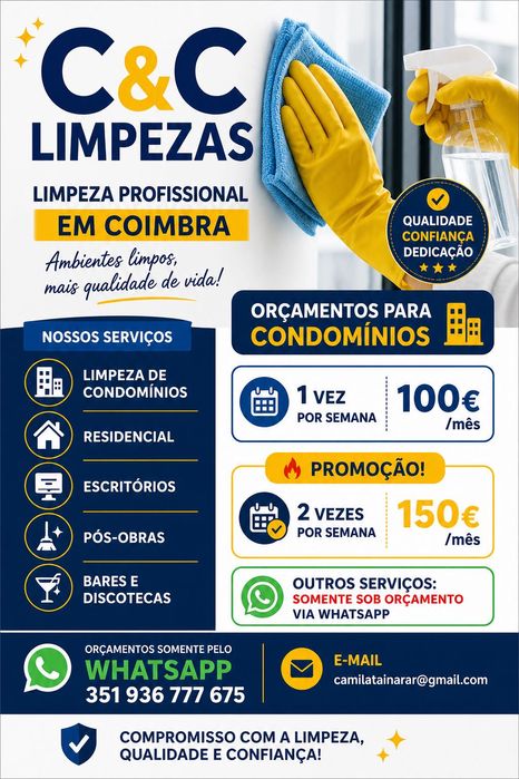 Limpeza profissional C&C