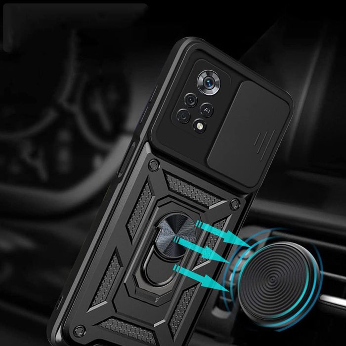 Etui Camshield Pro + Szkło Ochronne Do Xiaomi Poco X4 Pro 5G