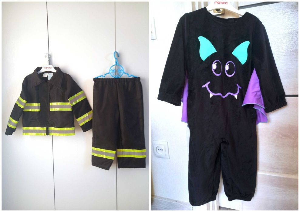 Костюм рятівник пожежний кажан летюча миша на хелловін 2-3 роки