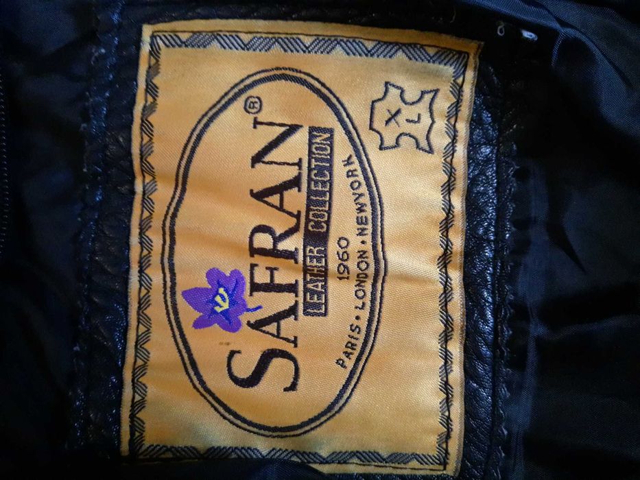 Кожаная куртка, удлинённая, XL