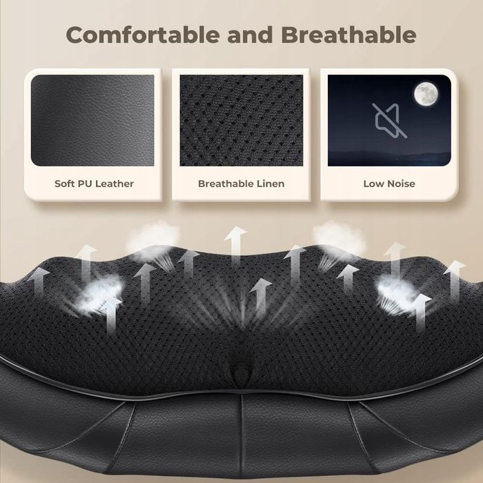 Masażer Shiatsu Szyi Pleców Karku Ogrzewanie 8 Kul 230/12V