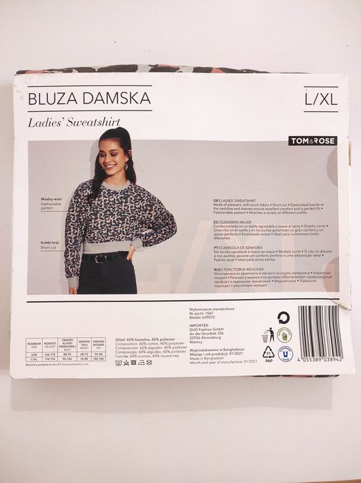 Bluza damska Tom&Rose rozm L/XL