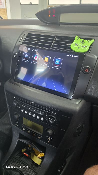 Rádio Android 14 com GPS Citroen C4 (Artigo novo)