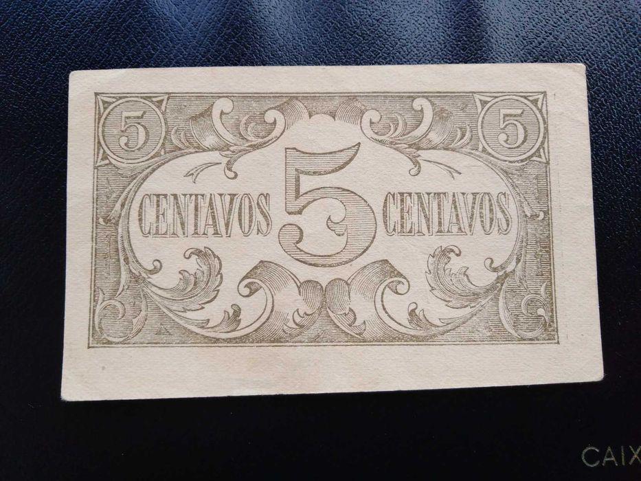 Cédula 5 centavos 1918, Série EV