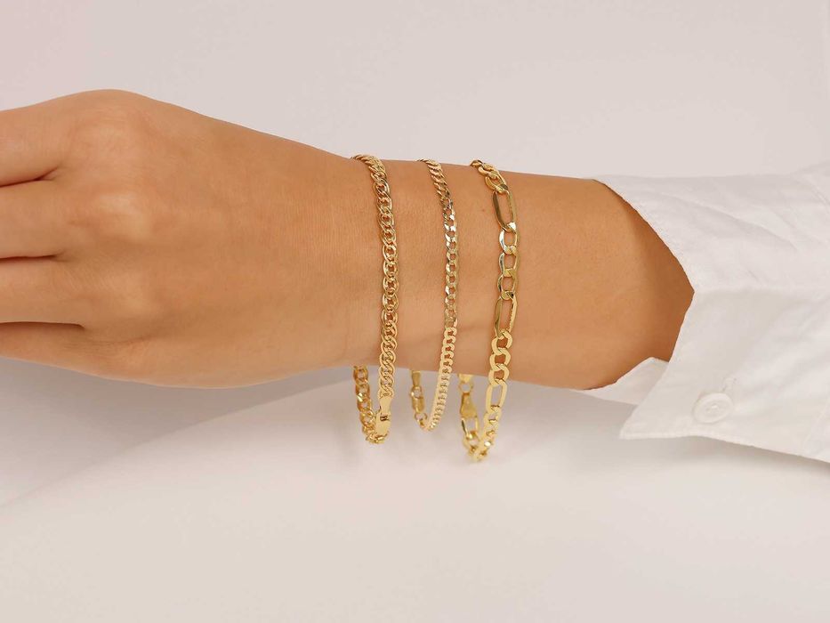 Bransoletka złota pancerka 3.2mm NOWA PR 585