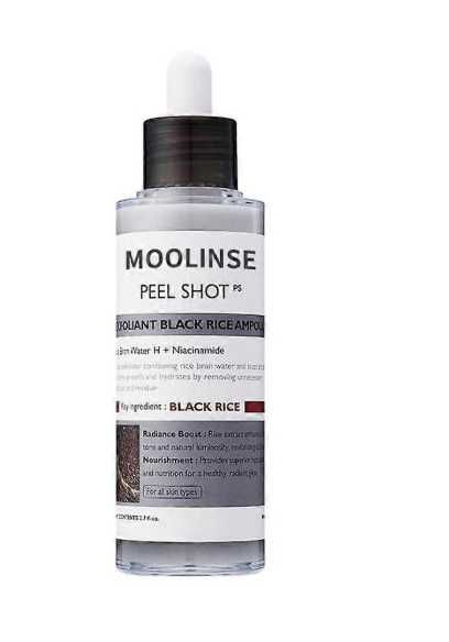 Peel Shot Glow Black Rice Peeling Ampoule, delikatny peeling do twarzy