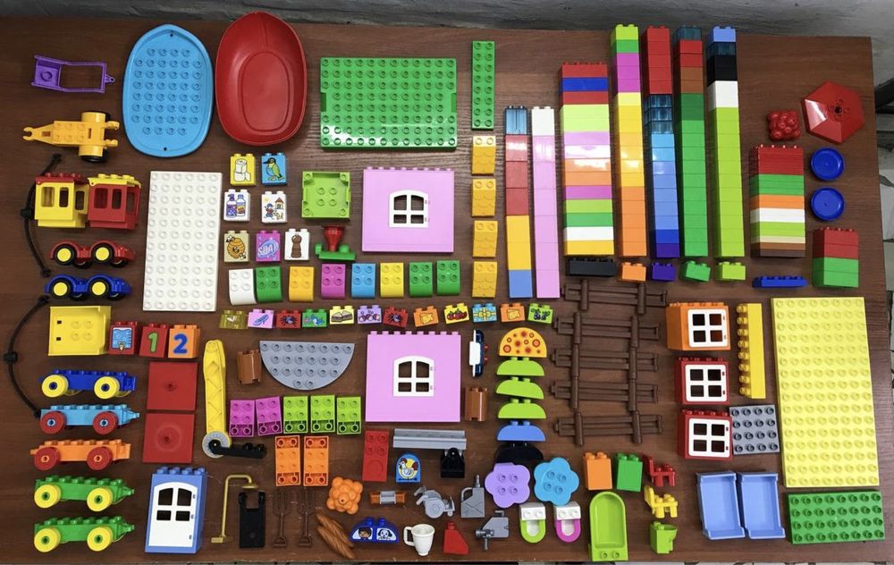 Детали Лего Дупло , пластины Дупло , Lego Duplo кубики ,транспорт: 1 ...