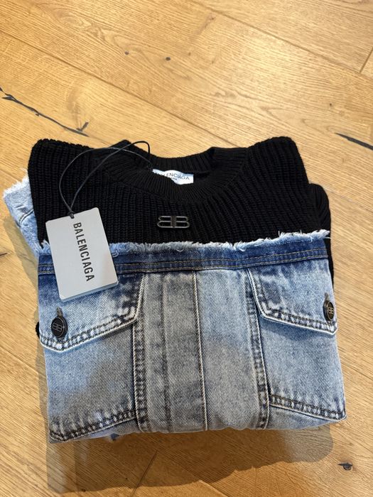 Sweterek z jeansem Balenciaga