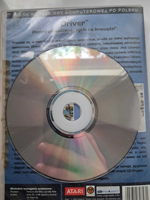 DRIVER gra na PC polska wersja - używana, działa super!