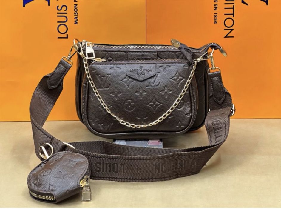 Сумка Louis Vuitton, Multi Pochette Black 3 в 1