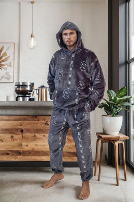 Чоловіча тепла піжама кенгуру унісекс чоловік жінка