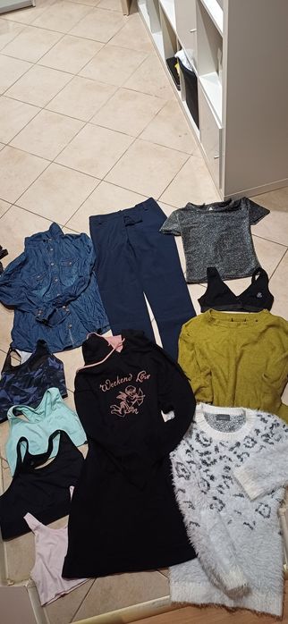 paka ponad 250 damskich ubrań XS/S