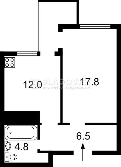 Продаж 1кім квартири 43кв.м. 4-й поверх ЖК Зарічний, паркінг, метро Славутич