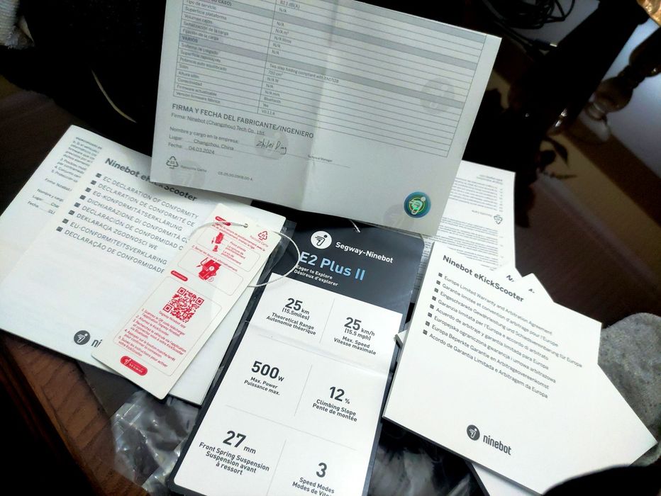 Trotinete Ninebot E2 Plus V2 500w