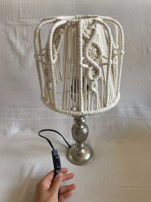 Lampa Honsel / abażur makrama