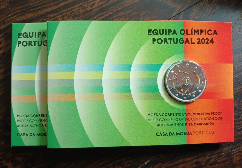Moeda de 2€ Comemorativa Equipa Olímpica 2024