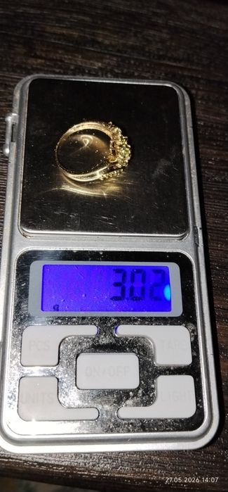 Кольцо женское 9К 375 проба с Британским клеймом 3.02 гр