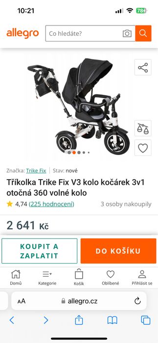 Триколісний велосипед Trike Fix V3 / велосипед3в1