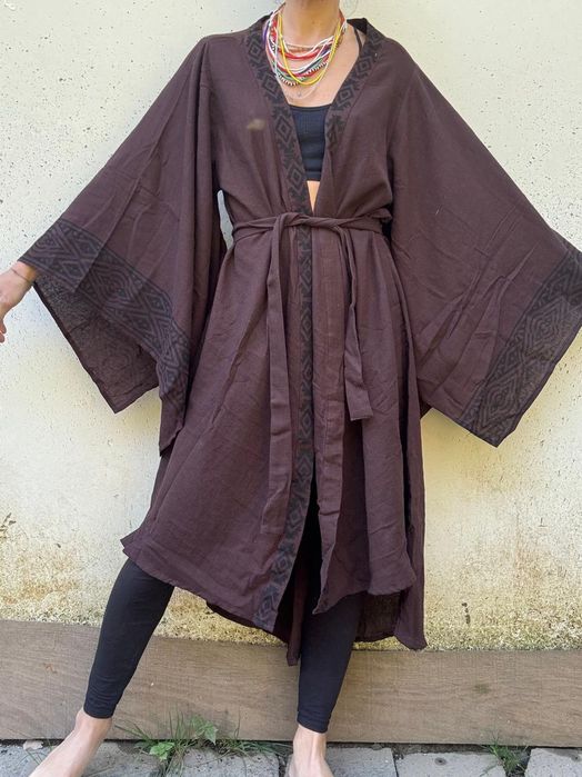 Kimono bawełniane etno