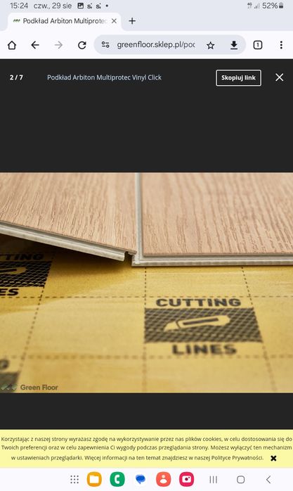 Podkład Silence pvc  Axton 4m x1m