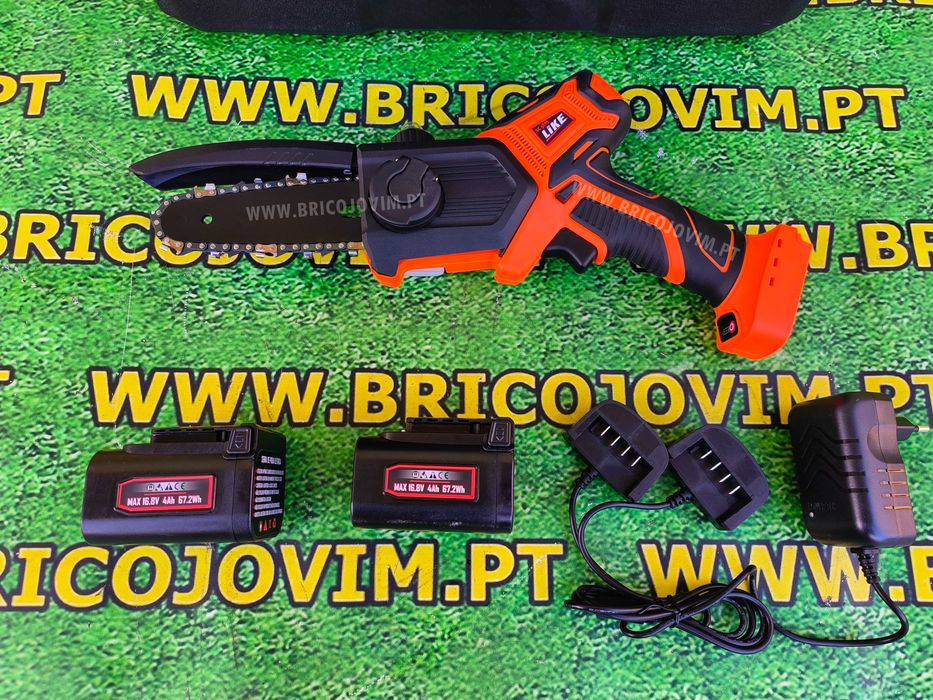 Serra Elétrica de Mão LIKE - 2 Baterias Lítio 4ah - Mala - NOVAS
