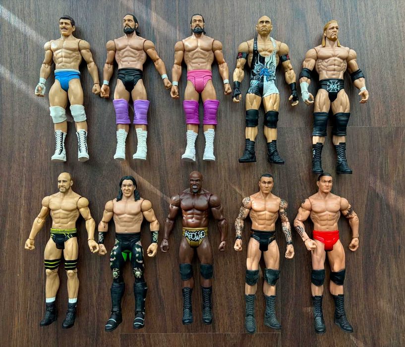 wwe ringue wrestling figuras masters universe cintos campeao bonecos mattel