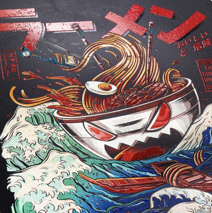 Displate Limited Edition - The Great Ramen Wave