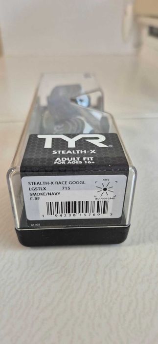 Окуляри для плавання TYR Stealth-X smoke/navy (Синій/Дим)