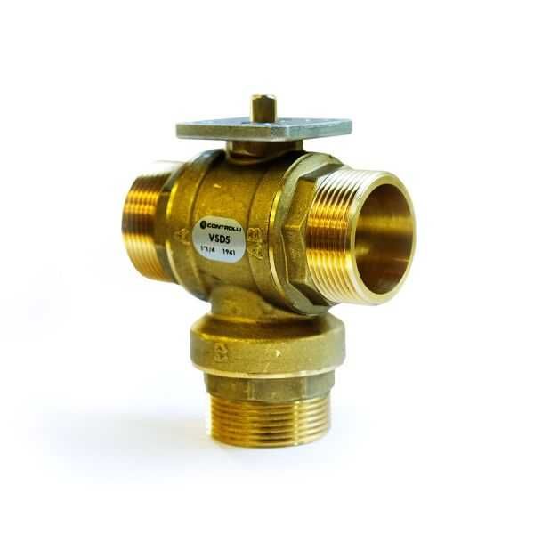 Zawór kulowy 3-drogowy VSD5 1 1/4'' Kv=19,2 CONTROLLI