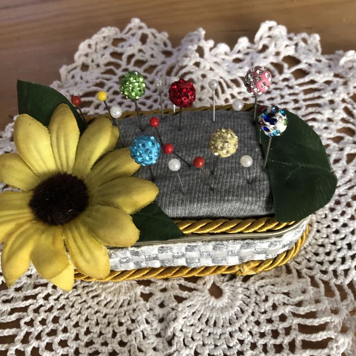 Porta  alfinetes para costura muito decorativo