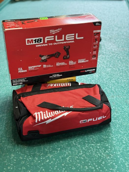 Набір інструменту milwaukee 2991-22 болгарка гайковерт