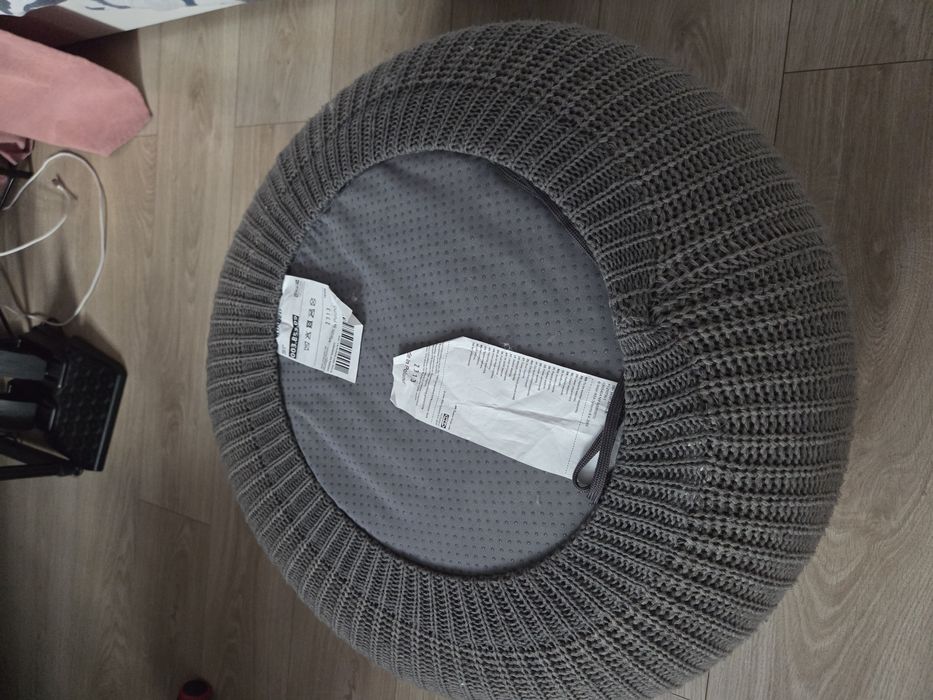 Puf pufa Sandared Ikea szary 2 szt.