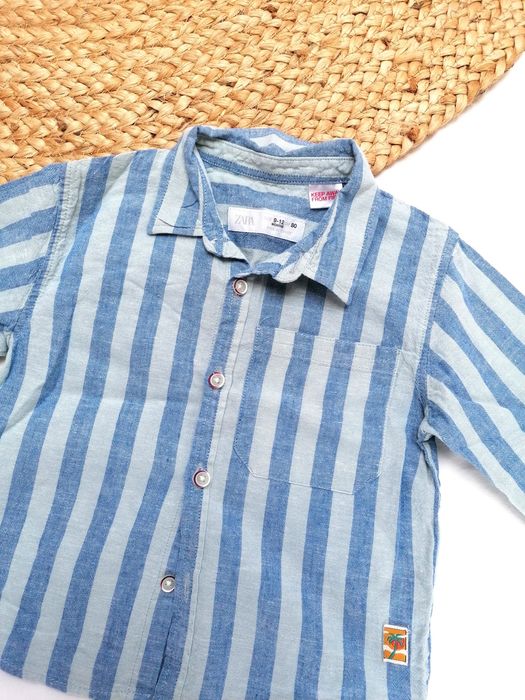 Camisa Praiana às Riscas, de Bebé