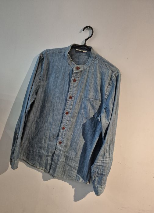 Koszula Męska M bez Kołnierzyka