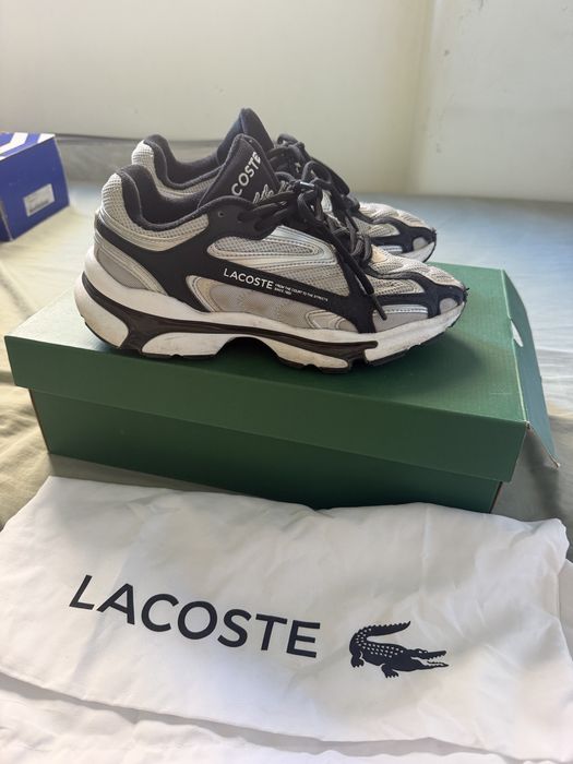 Ténis Lacoste L003 2K24 Black/White – Tam. 40.5 (Como Novos / Box + Accessories)