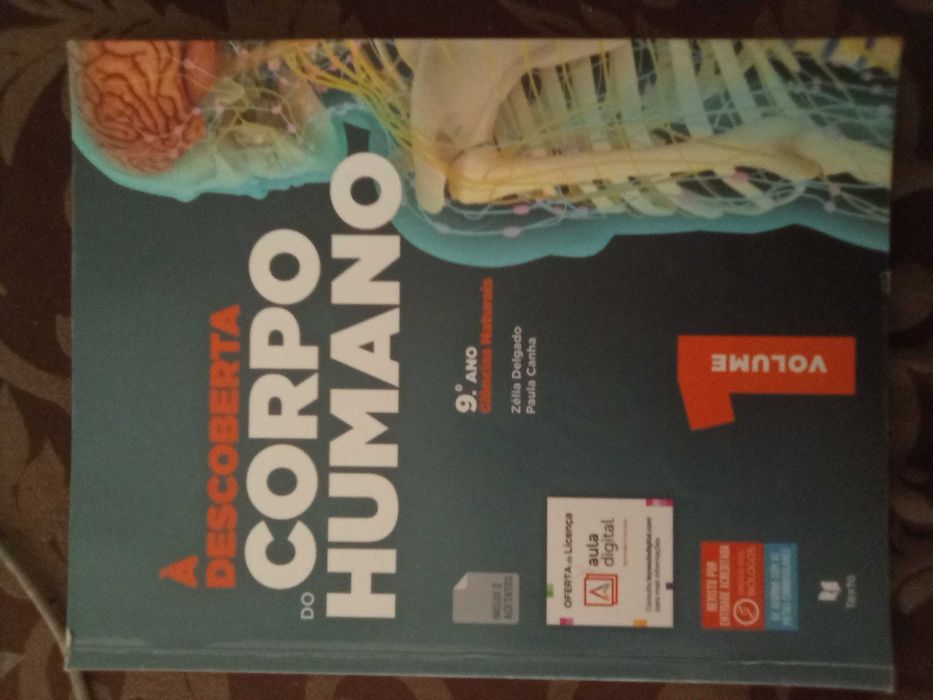 Livro + caderno de atividades ciencias naturais 9º ano - à descoberta do corpo humano