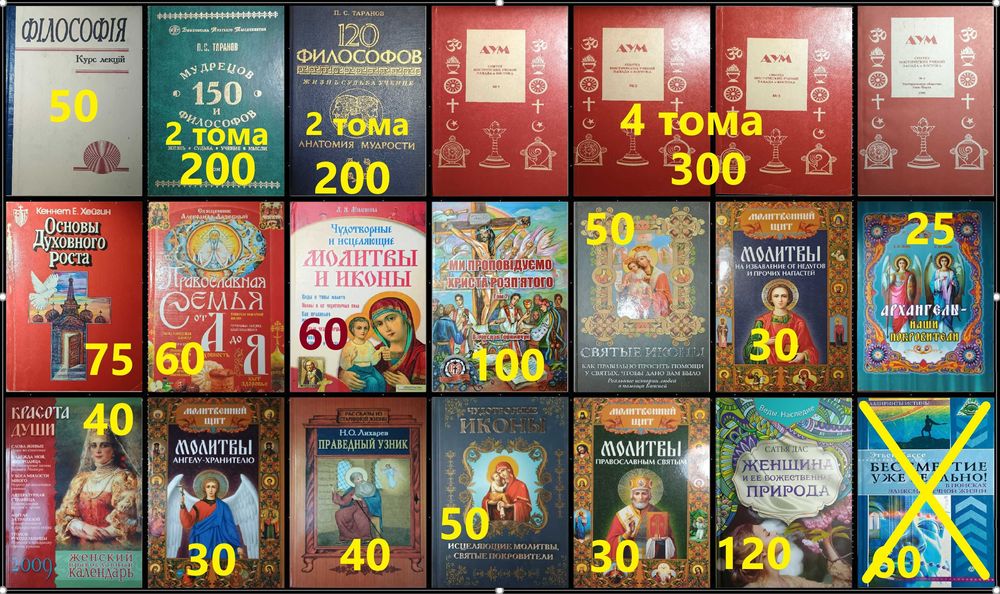 ФР Комплект книг по философии, религии, эзотерике.