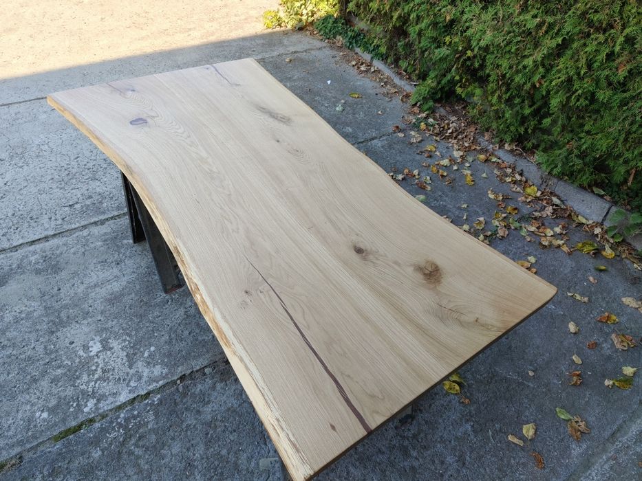 Blat dębowy na stół 188x96-90 Live edge